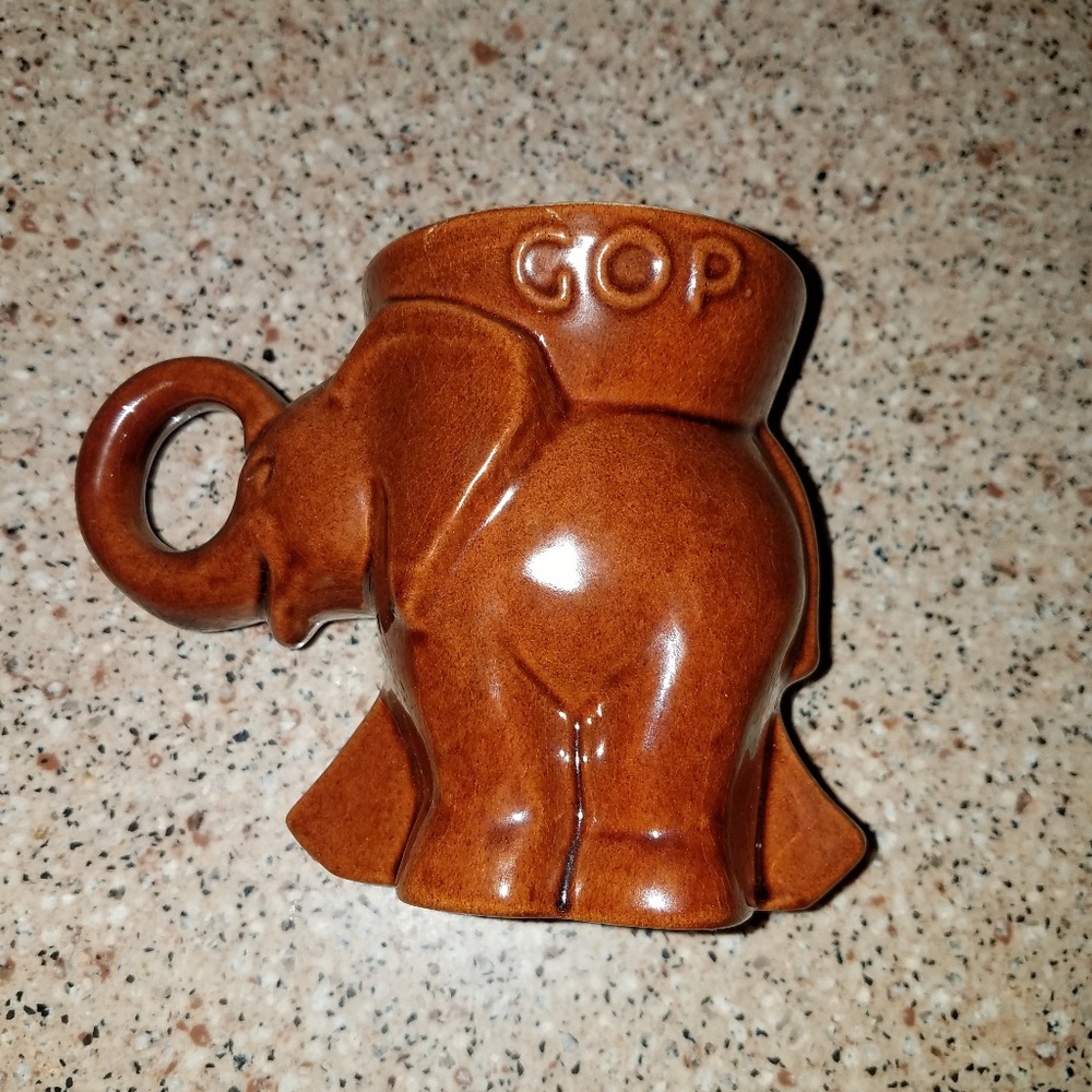 Vintage Frankoma Elephant Mug 4 Piece Set (lavende - Picture 7 of 7